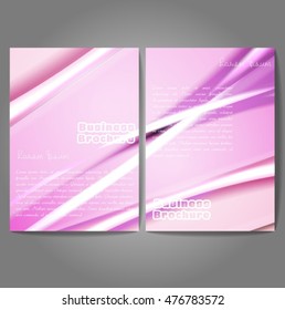 Vector brochure template design, A4 size with colorful wavy polygonal pattern. Professional business flyer template or corporate banner design, can be use for publishing, print and presentation.
