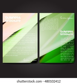 Vector brochure template design, A4 size with colorful wavy polygonal pattern. Professional business flyer template or corporate banner design, can be use for publishing, print and presentation.