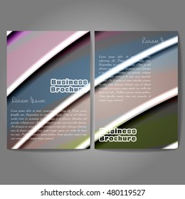 Vector brochure template design, A4 size with colorful wavy polygonal pattern. Professional business flyer template or corporate banner design, can be use for publishing, print and presentation.