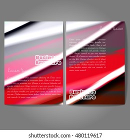 Vector brochure template design, A4 size with colorful wavy polygonal pattern. Professional business flyer template or corporate banner design, can be use for publishing, print and presentation.
