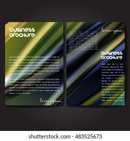 Vector brochure template design, A4 size with colorful wavy polygonal pattern. Professional business flyer template or corporate banner design, can be use for publishing, print and presentation.