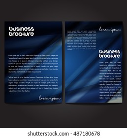 Vector brochure template design, A4 size with colorful wavy polygonal pattern. Professional business flyer template or corporate banner design, can be use for publishing, print and presentation.