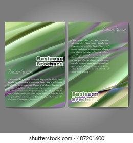 Vector brochure template design, A4 size with colorful wavy polygonal pattern. Professional business flyer template or corporate banner design, can be use for publishing, print and presentation.