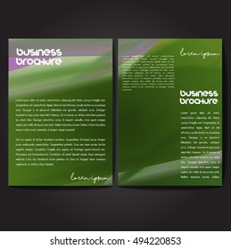 Vector brochure template design, A4 size with colorful wavy polygonal pattern. Professional business flyer template or corporate banner design, can be use for publishing, print and presentation.