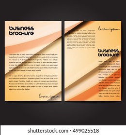 Vector brochure template design, A4 size with colorful wavy polygonal pattern. Professional business flyer template or corporate banner design, can be use for publishing, print and presentation.