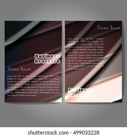 Vector brochure template design, A4 size with colorful wavy polygonal pattern. Professional business flyer template or corporate banner design, can be use for publishing, print and presentation.