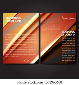 Vector brochure template design, A4 size with colorful wavy polygonal pattern. Professional business flyer template or corporate banner design, can be use for publishing, print and presentation.