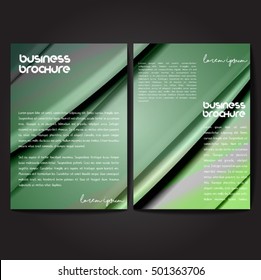 Vector brochure template design, A4 size with colorful wavy polygonal pattern. Professional business flyer template or corporate banner design, can be use for publishing, print and presentation.