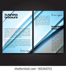 Vector brochure template design, A4 size with colorful wavy polygonal pattern. Professional business flyer template or corporate banner design, can be use for publishing, print and presentation.