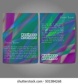 Vector brochure template design, A4 size with colorful wavy polygonal pattern. Professional business flyer template or corporate banner design, can be use for publishing, print and presentation.