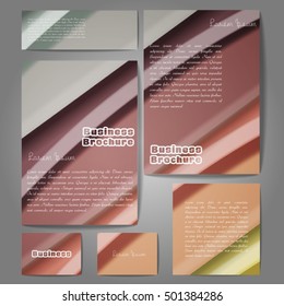 Vector brochure template design, A4 size with colorful wavy polygonal pattern. Professional business flyer template or corporate banner design, can be use for publishing, print and presentation.