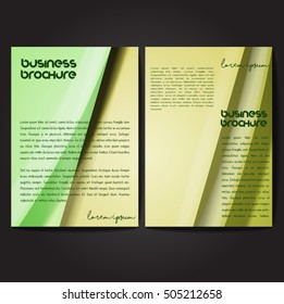 Vector brochure template design, A4 size with colorful wavy polygonal pattern. Professional business flyer template or corporate banner design, can be use for publishing, print and presentation.