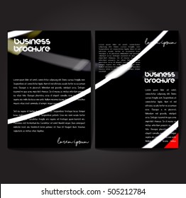 Vector brochure template design, A4 size with colorful wavy polygonal pattern. Professional business flyer template or corporate banner design, can be use for publishing, print and presentation.