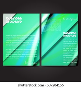 Vector brochure template design, A4 size with colorful polygonal pattern. Professional business flyer template or corporate banner design, can be use for publishing, print and presentation.