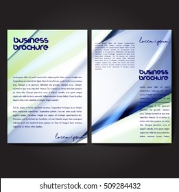Vector brochure template design, A4 size with colorful polygonal pattern. Professional business flyer template or corporate banner design, can be use for publishing, print and presentation.