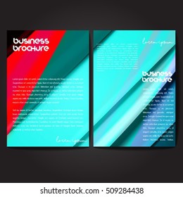 Vector brochure template design, A4 size with colorful polygonal pattern. Professional business flyer template or corporate banner design, can be use for publishing, print and presentation.