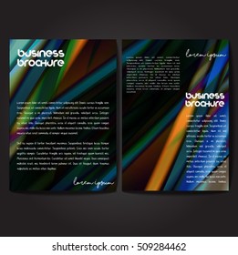 Vector brochure template design, A4 size with colorful polygonal pattern. Professional business flyer template or corporate banner design, can be use for publishing, print and presentation.