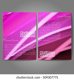 Vector brochure template design, A4 size with colorful polygonal pattern. Professional business flyer template or corporate banner design, can be use for publishing, print and presentation.