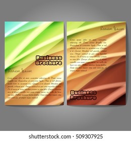 Vector brochure template design, A4 size with colorful polygonal pattern. Professional business flyer template or corporate banner design, can be use for publishing, print and presentation.