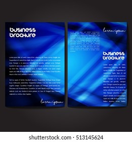 Vector brochure template design, A4 size with colorful wavy polygonal pattern. Professional business flyer template or corporate banner design, can be use for publishing, print and presentation.