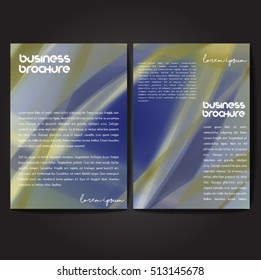 Vector brochure template design, A4 size with colorful wavy polygonal pattern. Professional business flyer template or corporate banner design, can be use for publishing, print and presentation.