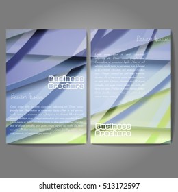 Vector brochure template design, A4 size with colorful wavy polygonal pattern. Professional business flyer template or corporate banner design, can be use for publishing, print and presentation.