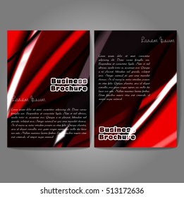 Vector brochure template design, A4 size with colorful wavy polygonal pattern. Professional business flyer template or corporate banner design, can be use for publishing, print and presentation.