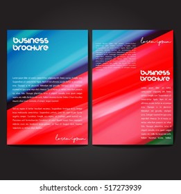 Vector brochure template design, A4 size with colorful wavy polygonal pattern. Professional business flyer template or corporate banner design, can be use for publishing, print and presentation.