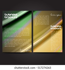 Vector brochure template design, A4 size with colorful wavy polygonal pattern. Professional business flyer template or corporate banner design, can be use for publishing, print and presentation.