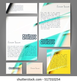 Vector brochure template design, A4 size with colorful wavy polygonal pattern. Professional business flyer template or corporate banner design, can be use for publishing, print and presentation.