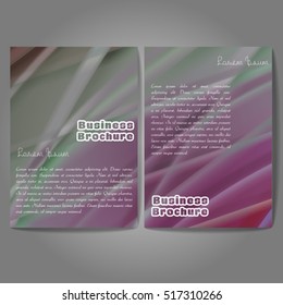 Vector brochure template design, A4 size with colorful wavy polygonal pattern. Professional business flyer template or corporate banner design, can be use for publishing, print and presentation.