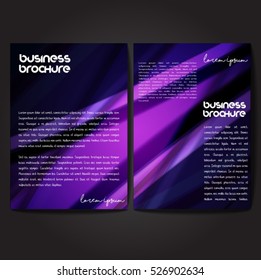 Vector brochure template design, A4 size with colorful wavy polygonal pattern. Professional business flyer template or corporate banner design, can be use for publishing, print and presentation.