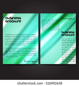 Vector brochure template design, A4 size with colorful wavy polygonal pattern. Professional business flyer template or corporate banner design, can be use for publishing, print and presentation.