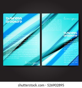 Vector brochure template design, A4 size with colorful wavy polygonal pattern. Professional business flyer template or corporate banner design, can be use for publishing, print and presentation.
