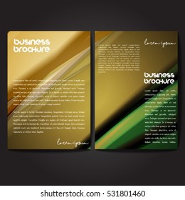 Vector brochure template design, A4 size with colorful wavy polygonal pattern. Professional business flyer template or corporate banner design, can be use for publishing, print and presentation.