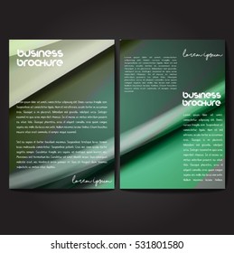 Vector brochure template design, A4 size with colorful wavy polygonal pattern. Professional business flyer template or corporate banner design, can be use for publishing, print and presentation.