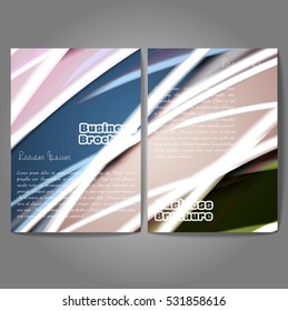 Vector brochure template design, A4 size with colorful wavy polygonal pattern. Professional business flyer template or corporate banner design, can be use for publishing, print and presentation.