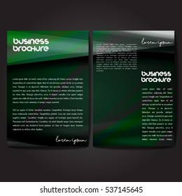 Vector brochure template design, A4 size with colorful wavy polygonal pattern. Professional business flyer template or corporate banner design, can be use for publishing, print and presentation.