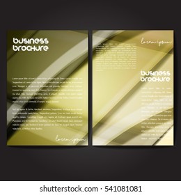 Vector brochure template design, A4 size with colorful wavy polygonal pattern. Professional business flyer template or corporate banner design, can be use for publishing, print and presentation.