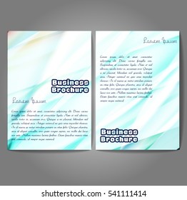 Vector brochure template design, A4 size with colorful wavy polygonal pattern. Professional business flyer template or corporate banner design, can be use for publishing, print and presentation.