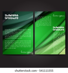 Vector brochure template design, A4 size with colorful wavy polygonal pattern. Professional business flyer template or corporate banner design, can be use for publishing, print and presentation.