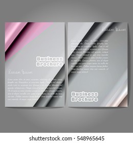 Vector brochure template design, A4 size with colorful wavy polygonal pattern. Professional business flyer template or corporate banner design, can be use for publishing, print and presentation.