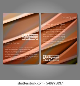 Vector brochure template design, A4 size with colorful wavy polygonal pattern. Professional business flyer template or corporate banner design, can be use for publishing, print and presentation.