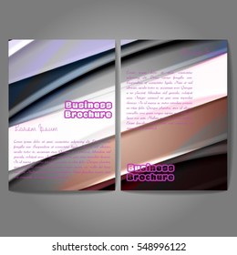 Vector brochure template design, A4 size with colorful wavy polygonal pattern. Professional business flyer template or corporate banner design, can be use for publishing, print and presentation.