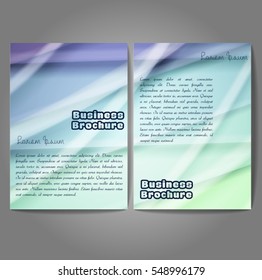 Vector brochure template design, A4 size with colorful wavy polygonal pattern. Professional business flyer template or corporate banner design, can be use for publishing, print and presentation.