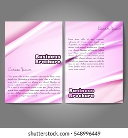 Vector brochure template design, A4 size with colorful wavy polygonal pattern. Professional business flyer template or corporate banner design, can be use for publishing, print and presentation.