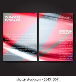 Vector brochure template design, A4 size with colorful polygonal pattern. Professional business flyer template or corporate banner design, can be use for publishing, print and presentation.