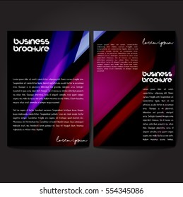 Vector brochure template design, A4 size with colorful polygonal pattern. Professional business flyer template or corporate banner design, can be use for publishing, print and presentation.