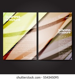 Vector brochure template design, A4 size with colorful polygonal pattern. Professional business flyer template or corporate banner design, can be use for publishing, print and presentation.