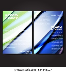 Vector brochure template design, A4 size with colorful polygonal pattern. Professional business flyer template or corporate banner design, can be use for publishing, print and presentation.